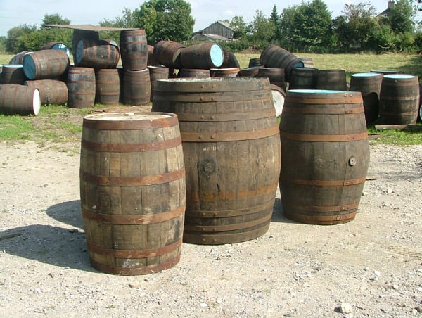 Matured Oak soaked in whisky.